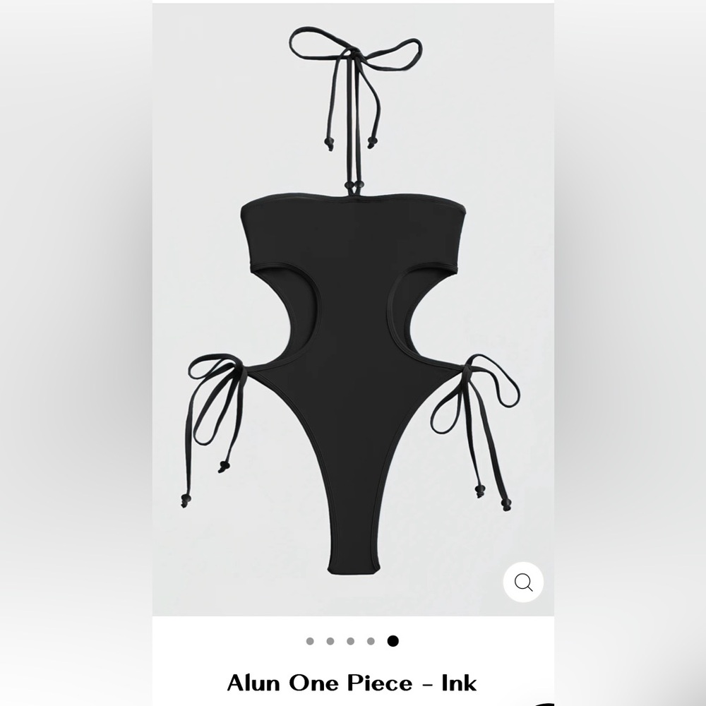 NWT! Riot swim Black Cutout One-Piece Swimsuit